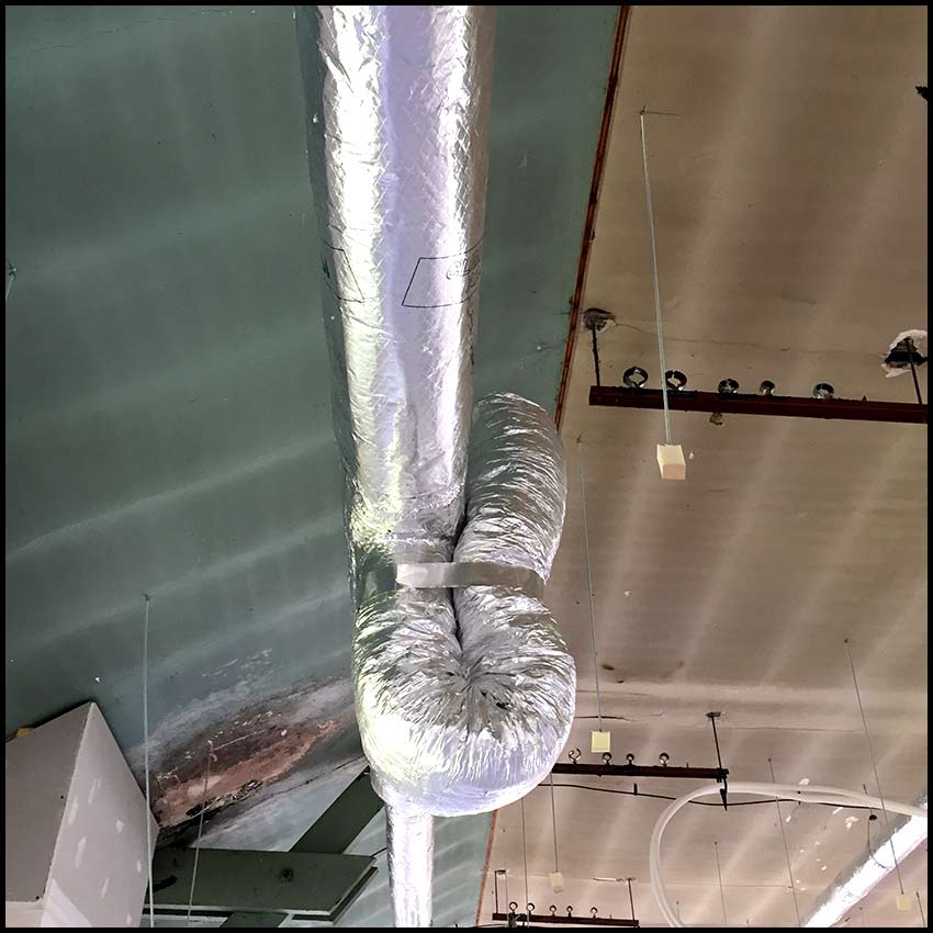 PVCF ventilation réseaux montage - gaine isole